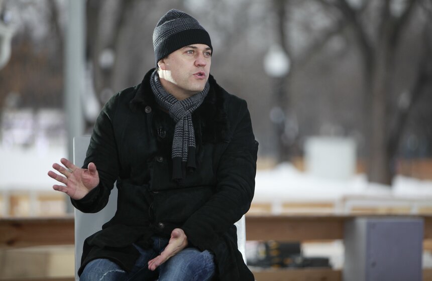 В студии "Зима в парке" прошли съемки новых интервью 7 фото