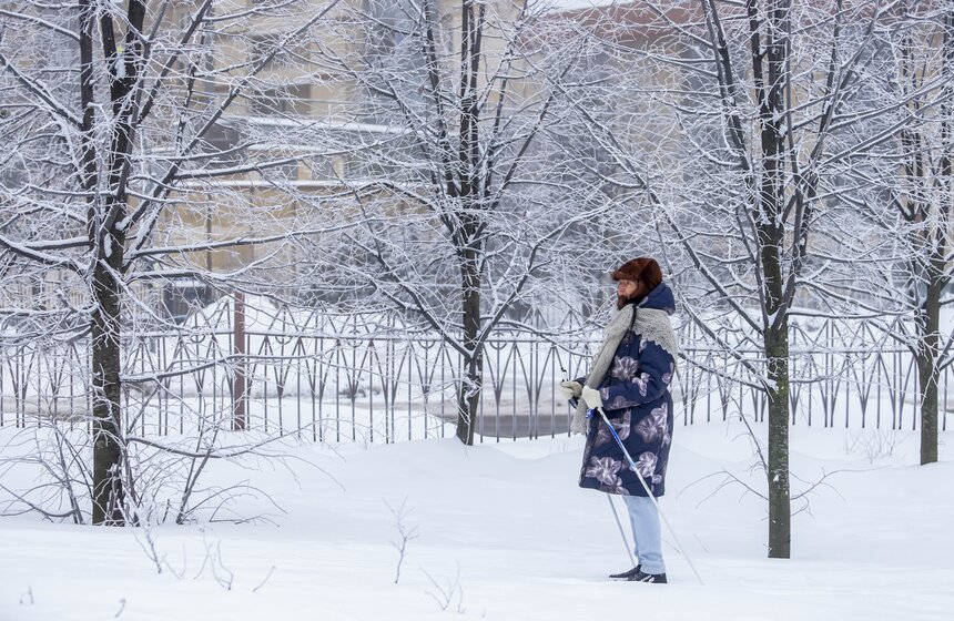 Морозный туман окутал Москву 8 марта 19 фото