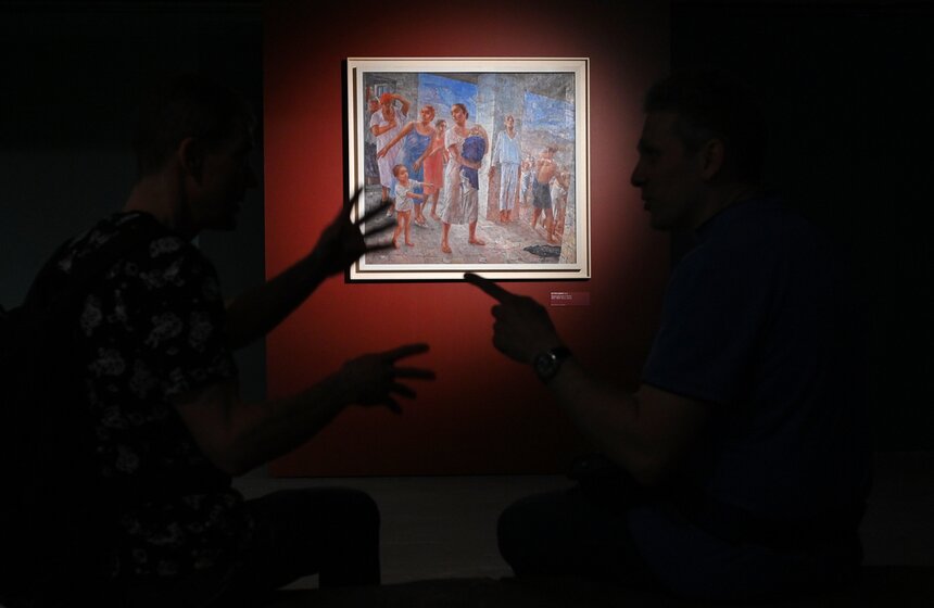 Выставка "#ПетровВодкинЛомакина. Стихия Крым" открылась в Российской галерее искусств 3 фото