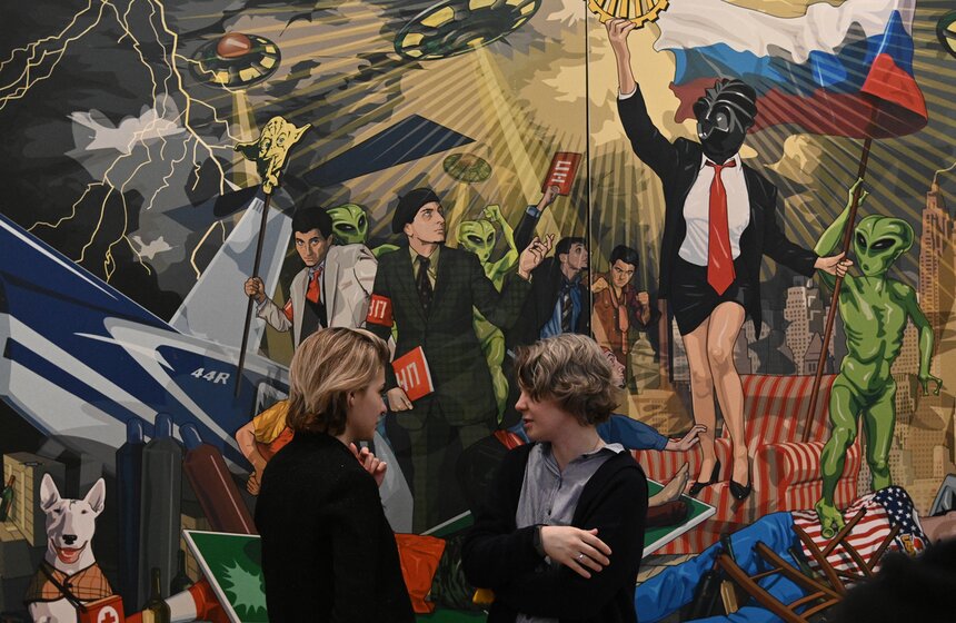 Выставка "Диалог во времени и пространстве" открылась в Москве 11 фото