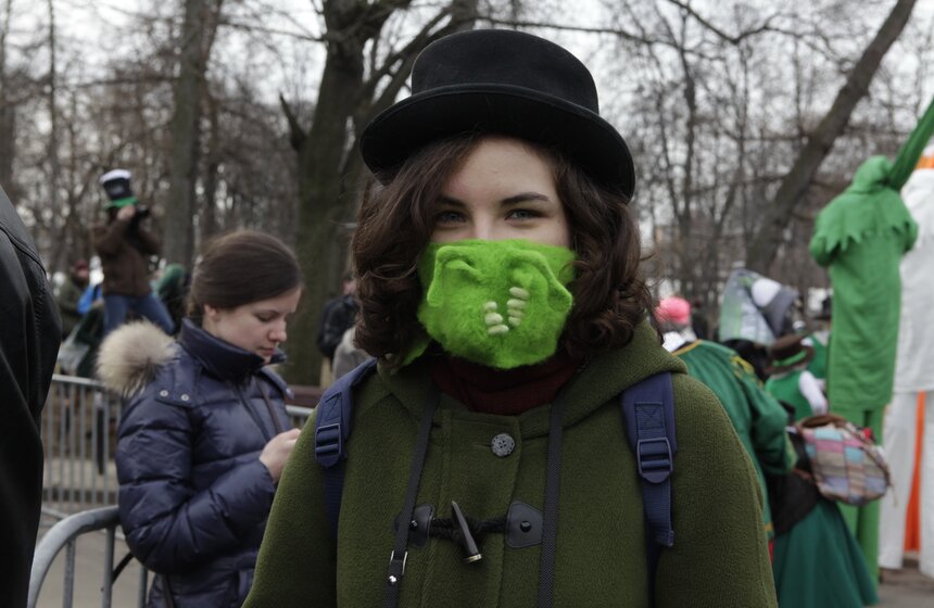 В Сокольниках прошел большой парад святого Патрика 8 фото