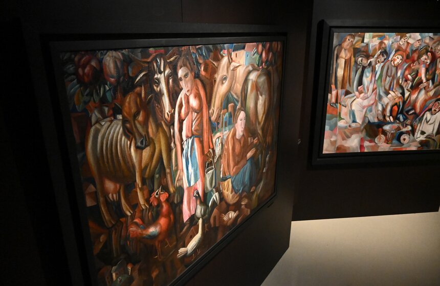 Выставка "Павел Филонов. Художник мирового расцвета" открылась в парке "Зарядье" 5 фото