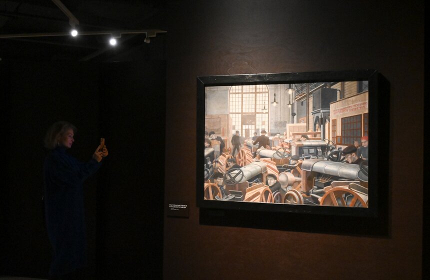 Выставка "Павел Филонов. Художник мирового расцвета" открылась в парке "Зарядье" 12 фото