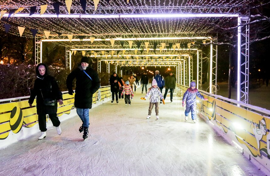 Каток в Парке Горького открылся 24 ноября в Москве 15 фото