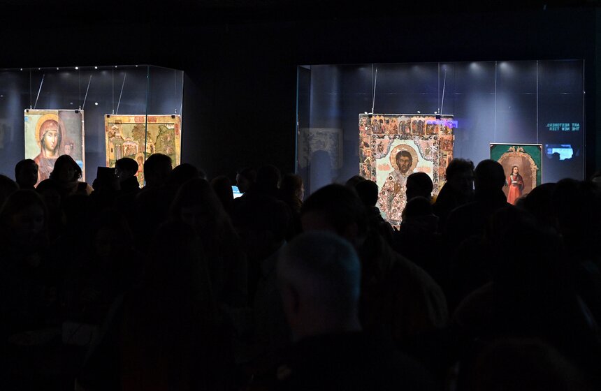 Выставка "Реставраторы. Новый слой" открылась в Подземном музее "Зарядья" 6 фото