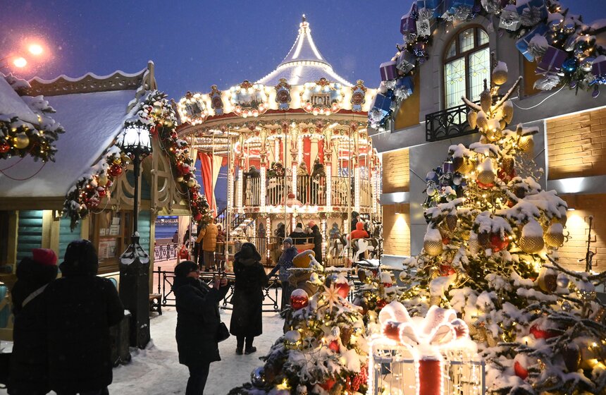 Москвичи активно провели рождественские выходные, несмотря на сильные морозы 20 фото