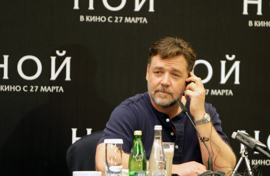 Рассел Кроу представил в столице фильм "Ной" 4 фото