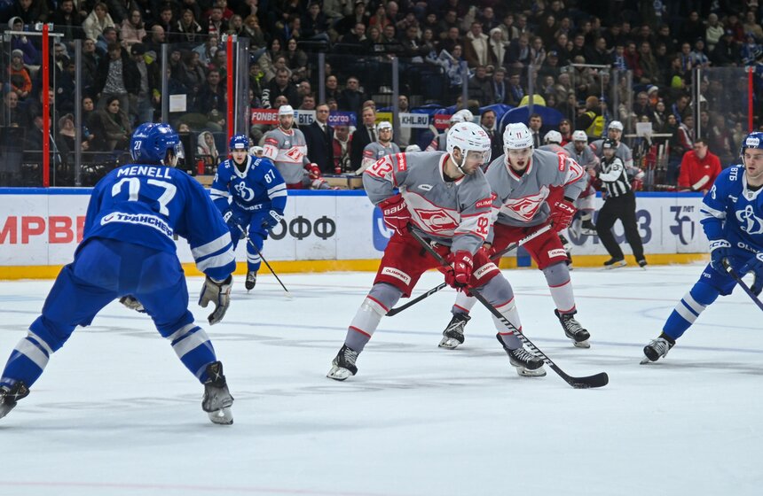 "Спартак" обыграл "Динамо" в хоккейном матче Чемпионата КХЛ 4 фото