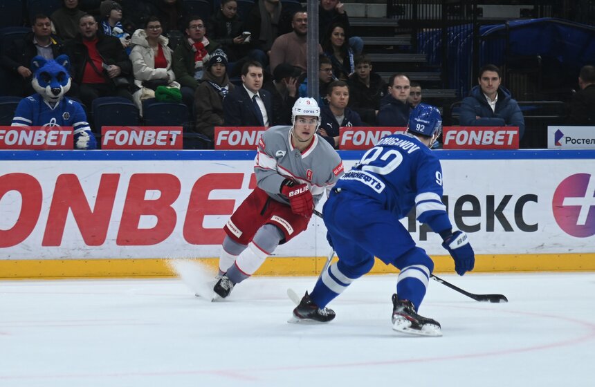 "Спартак" обыграл "Динамо" в хоккейном матче Чемпионата КХЛ 6 фото