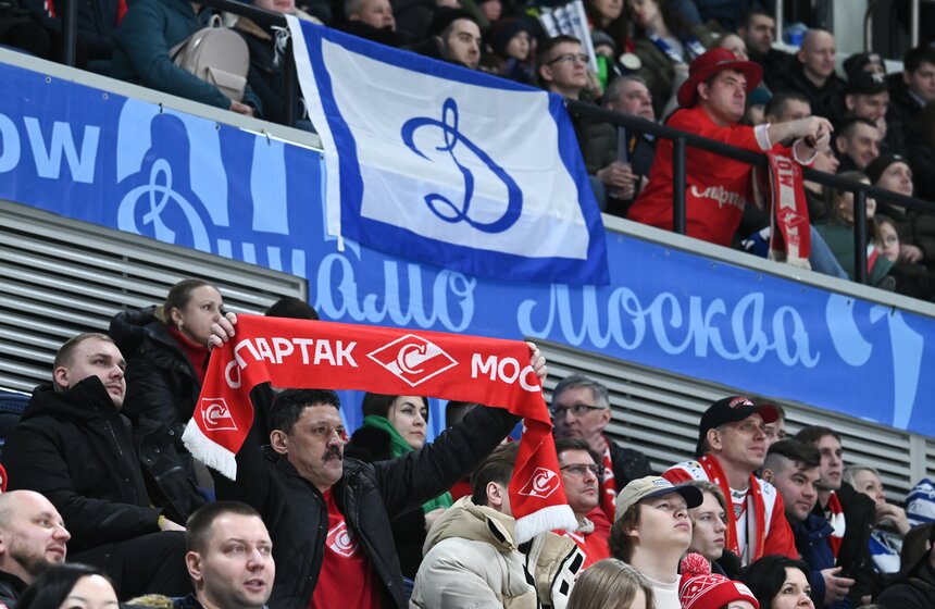 "Спартак" обыграл "Динамо" в хоккейном матче Чемпионата КХЛ 17 фото