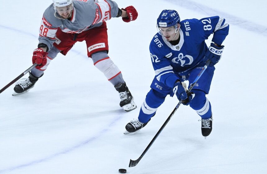 "Спартак" обыграл "Динамо" в хоккейном матче Чемпионата КХЛ 5 фото