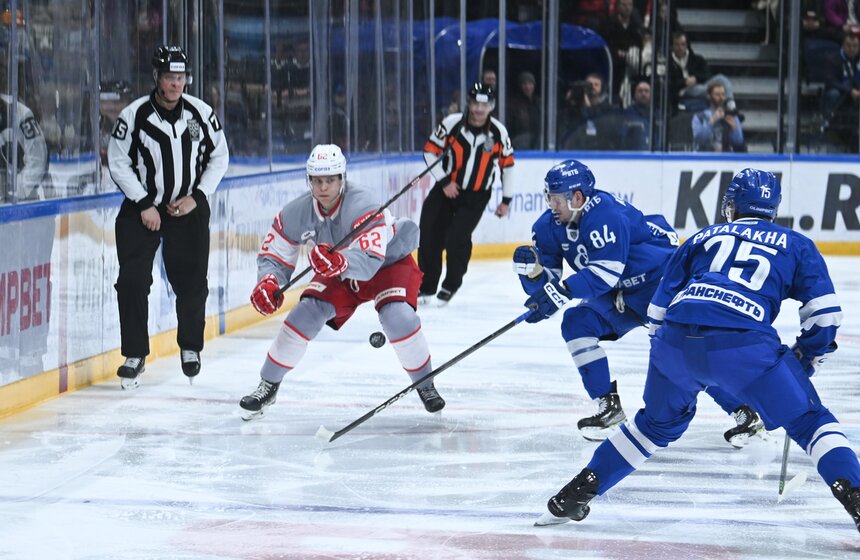 "Спартак" обыграл "Динамо" в хоккейном матче Чемпионата КХЛ 8 фото