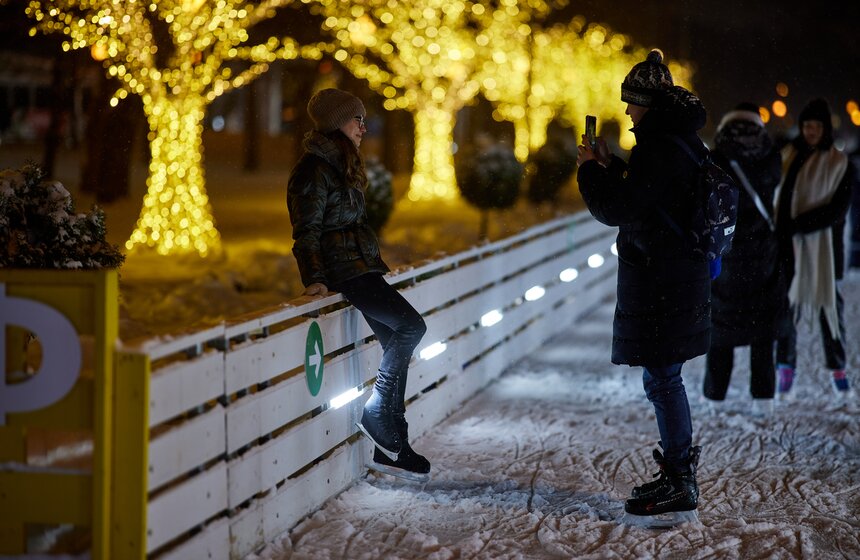 День студента отметили на катке в Парке Горького 22 фото