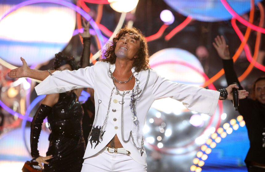 Певец Валерий Леонтьев во время выступления на XVIII Международном фестивале искусств «Славянский базар в Витебске».