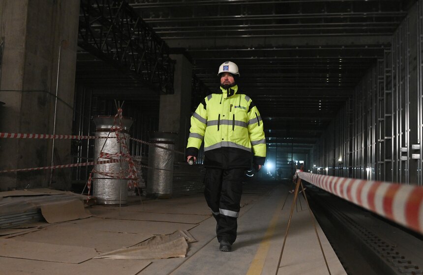 Строительство станции "Бачуринская" Троицкой линии метро завершено на 70% 9 фото