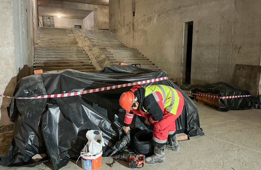 Строительство станции "Бачуринская" Троицкой линии метро завершено на 70% 23 фото