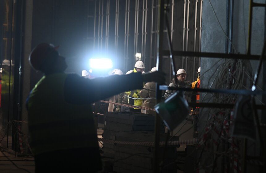 Строительство станции "Бачуринская" Троицкой линии метро завершено на 70% 16 фото