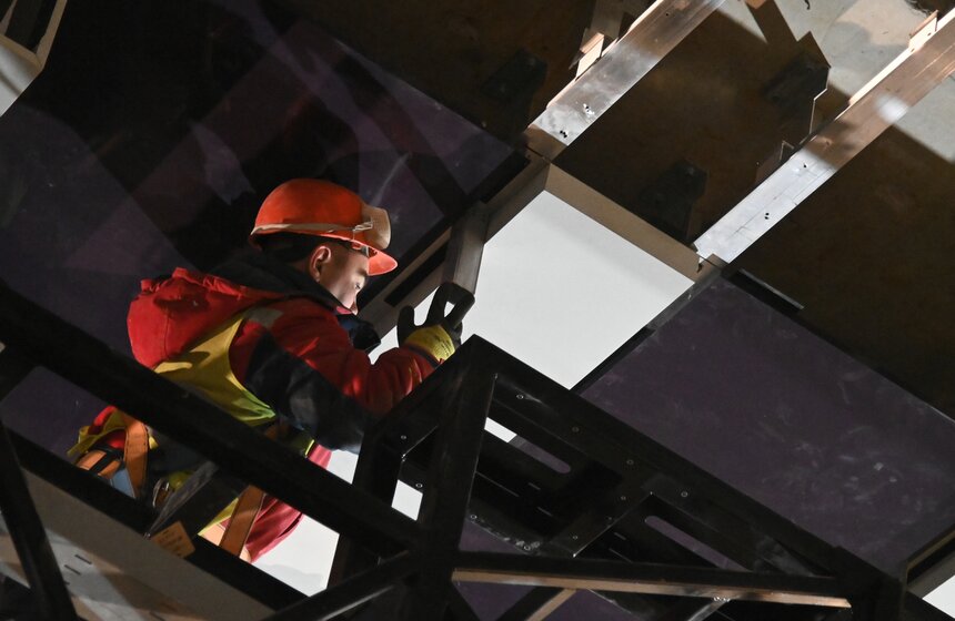 Строительство станции "Бачуринская" Троицкой линии метро завершено на 70% 21 фото