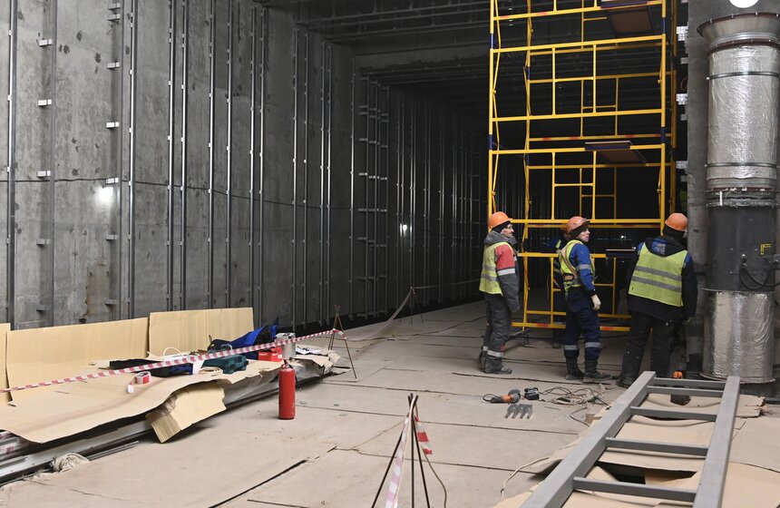 Строительство станции "Бачуринская" Троицкой линии метро завершено на 70% 15 фото