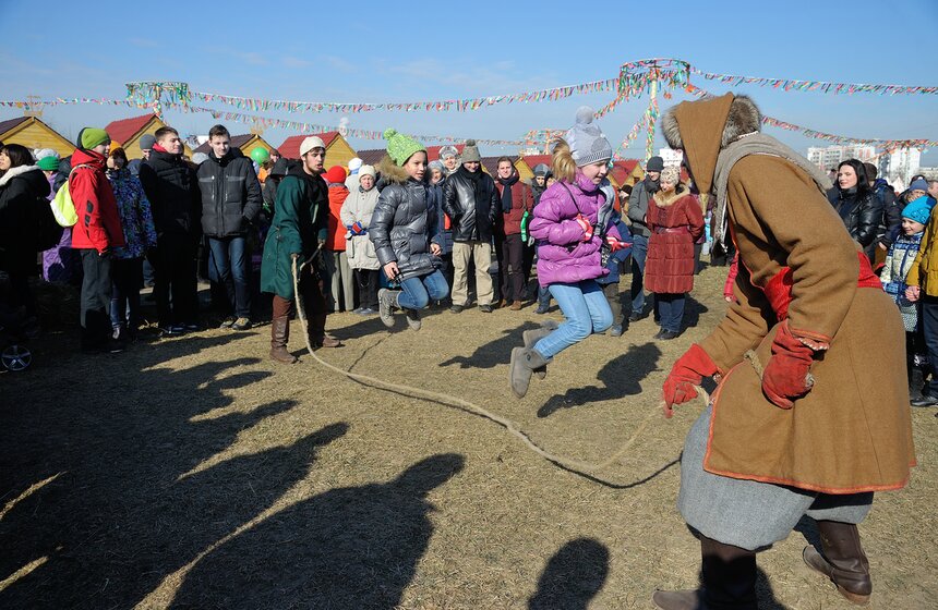 В "Коломенском" 1 марта отметили Масленицу 10 фото