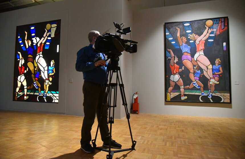 Выставка к 100-летию московского спорта открыли в Новой Третьяковке 7 фото