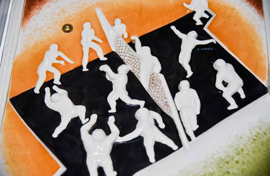 Выставка к 100-летию московского спорта открыли в Новой Третьяковке 13 фото