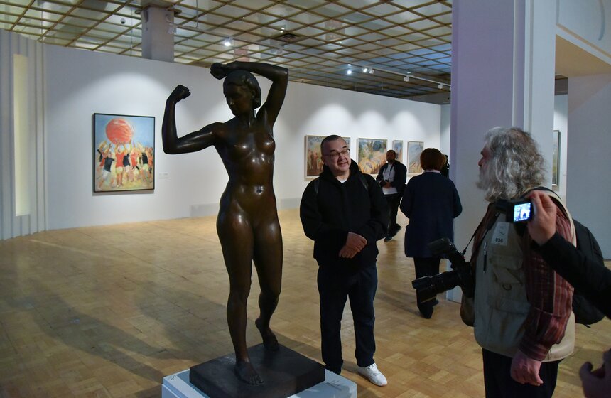 Выставка к 100-летию московского спорта открыли в Новой Третьяковке 17 фото