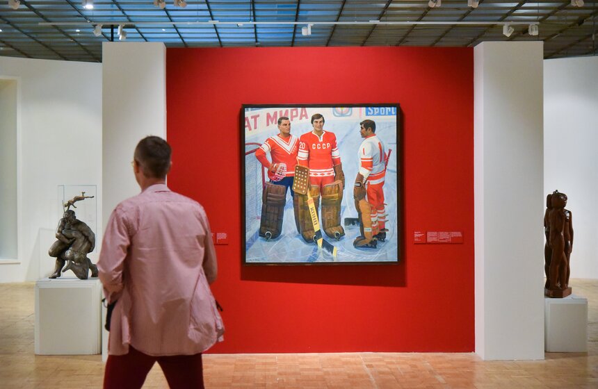 Выставка к 100-летию московского спорта открыли в Новой Третьяковке 8 фото