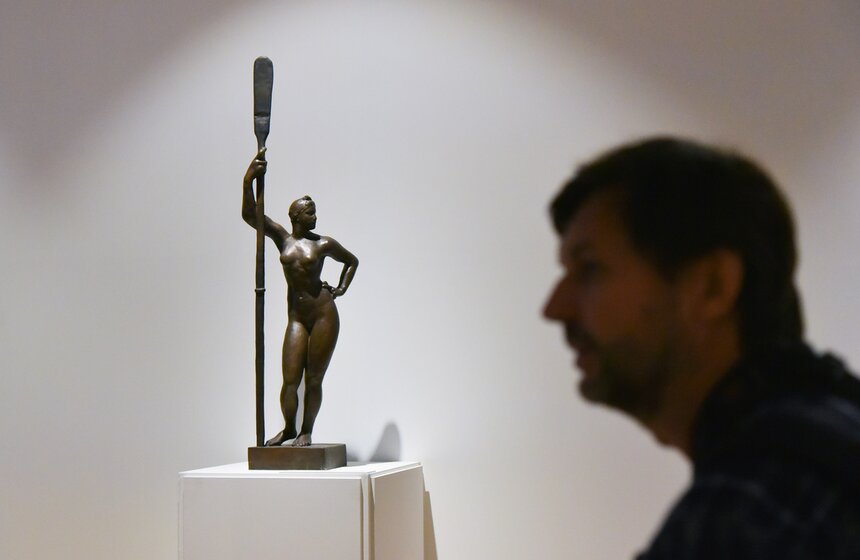 Выставка к 100-летию московского спорта открыли в Новой Третьяковке 16 фото