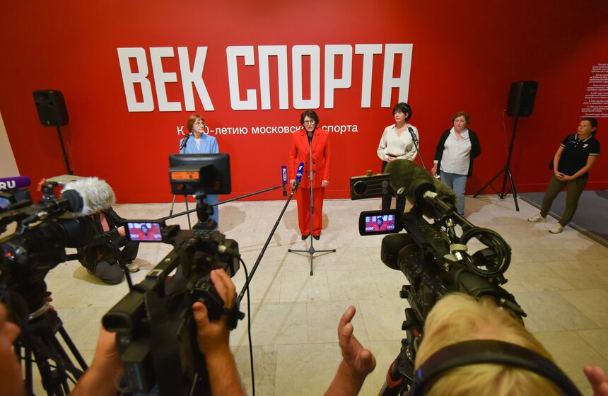 Выставка к 100-летию московского спорта открыли в Новой Третьяковке 15 фото