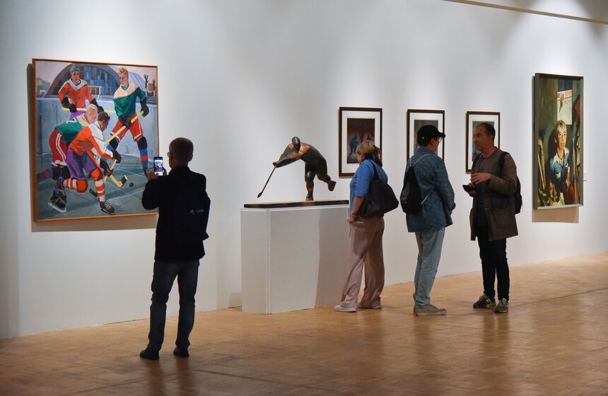 Выставка к 100-летию московского спорта открыли в Новой Третьяковке 18 фото