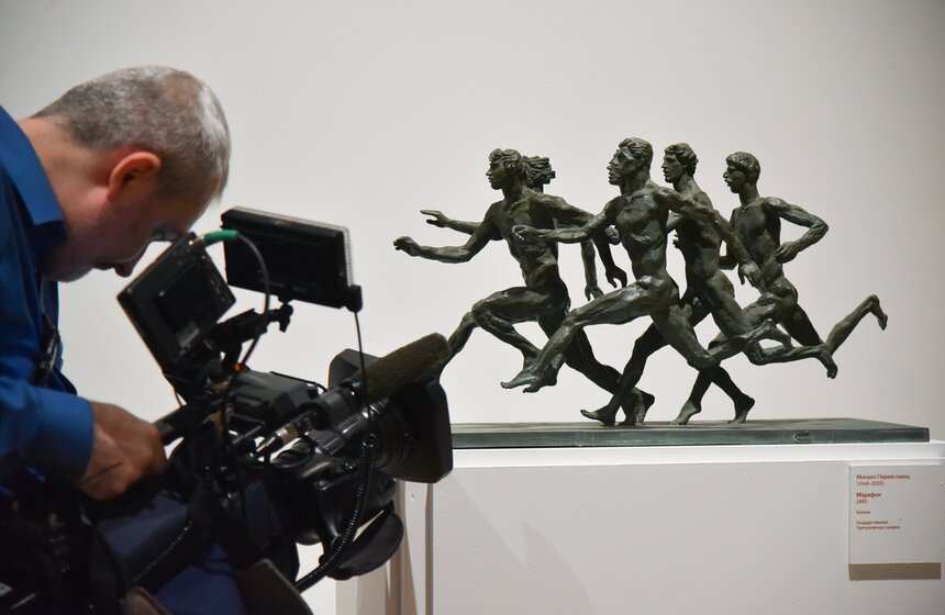 Выставка к 100-летию московского спорта открыли в Новой Третьяковке 9 фото