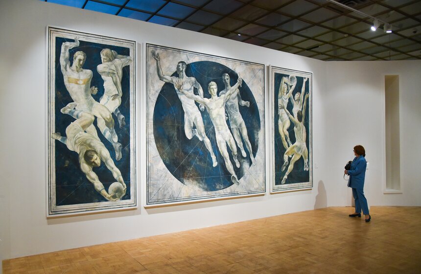 Выставка к 100-летию московского спорта открыли в Новой Третьяковке 10 фото