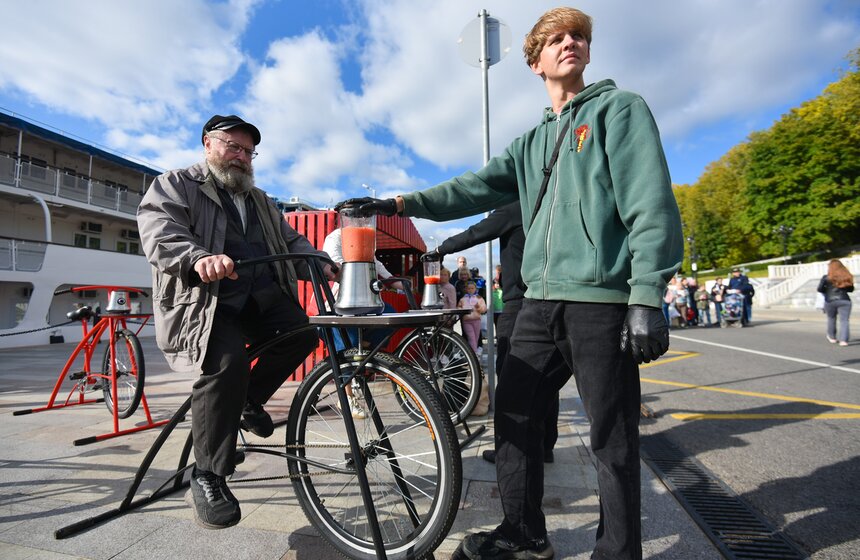 Осенний велофестиваль прошел на Северном речном вокзале 27 фото