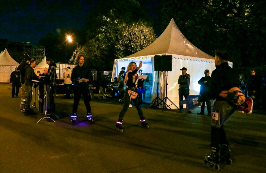 Ночной роллер-заезд состоялся в Москве 17 сентября 3 фото