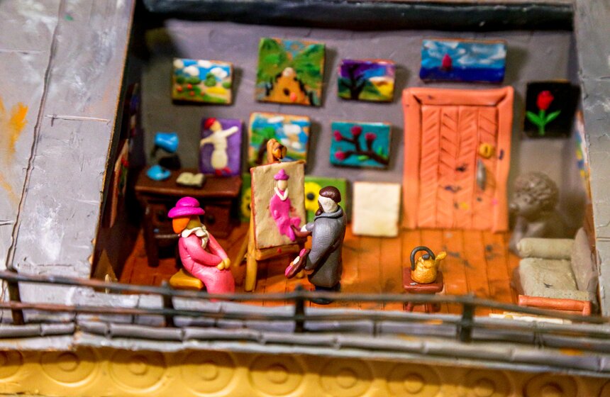 Пластилиновая выставка Алексея Микулина проходит в галерее Измайлово 23 фото