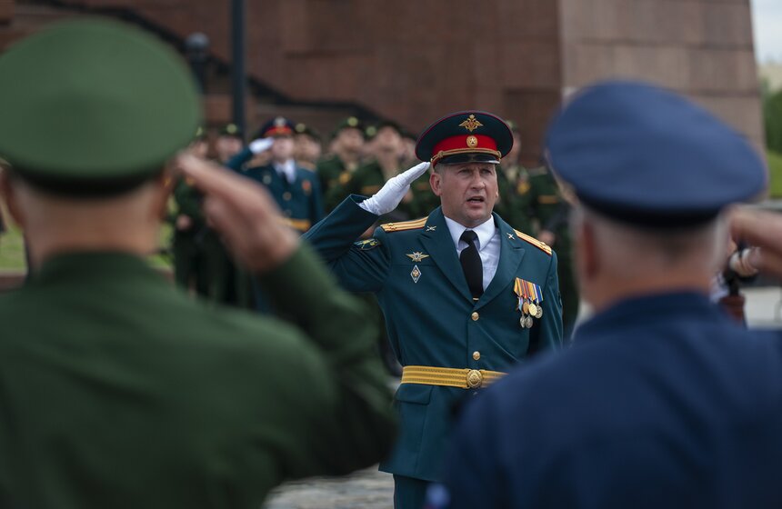 Присяга на Поклонной горе: 416 новобранцев вступили в Семеновский полк 24 фото