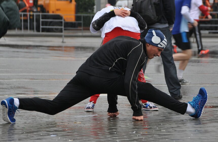 На Воробьевской набережной завершился марафон "Беги за мной" 8 фото