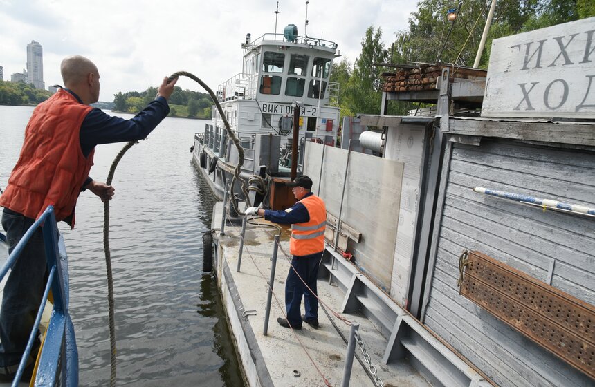 Мосгаз проверил состояние подводного газопровода-дюкера "Щукинский" 10 фото