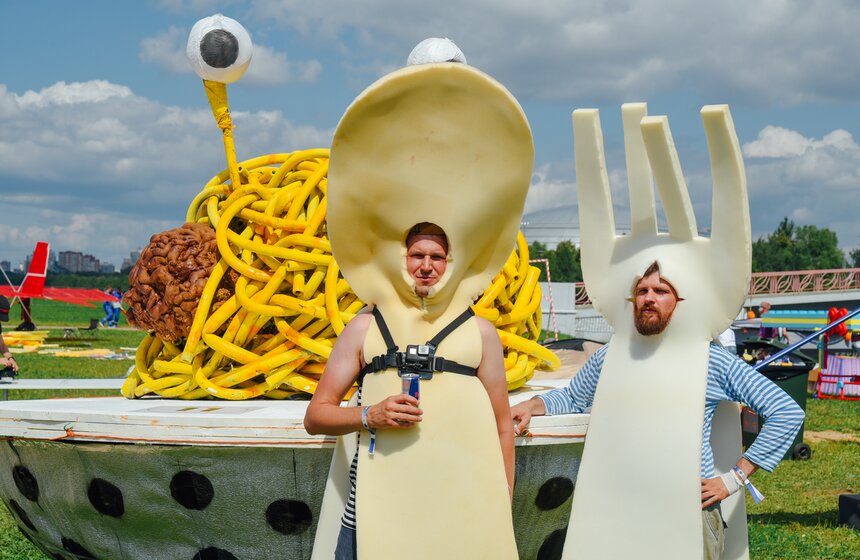 "Люля-Кебабочка" и "Шаурмяу". В Москве состоялся фестиваль Red Bull Flugtag – 2019 10 фото