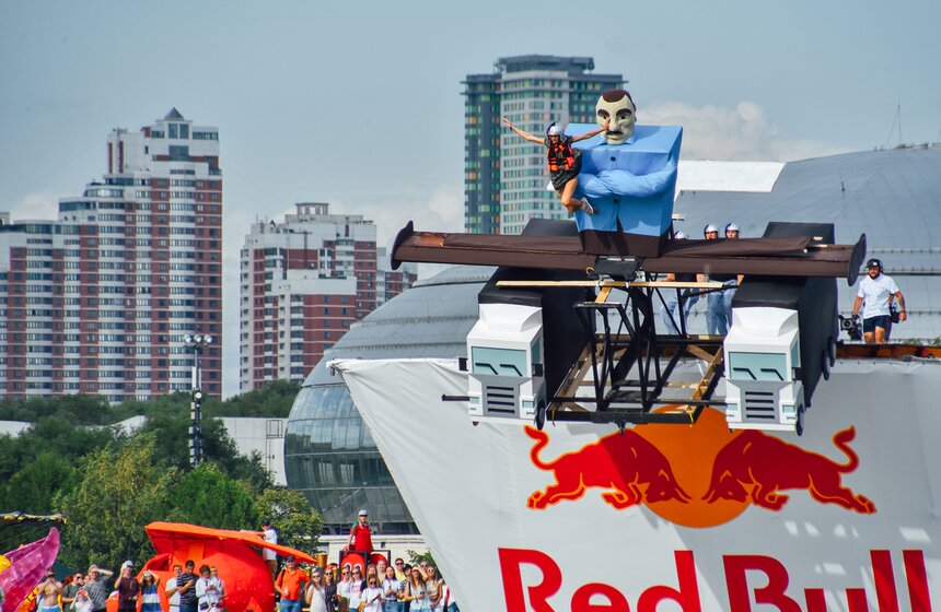 "Люля-Кебабочка" и "Шаурмяу". В Москве состоялся фестиваль Red Bull Flugtag – 2019 26 фото