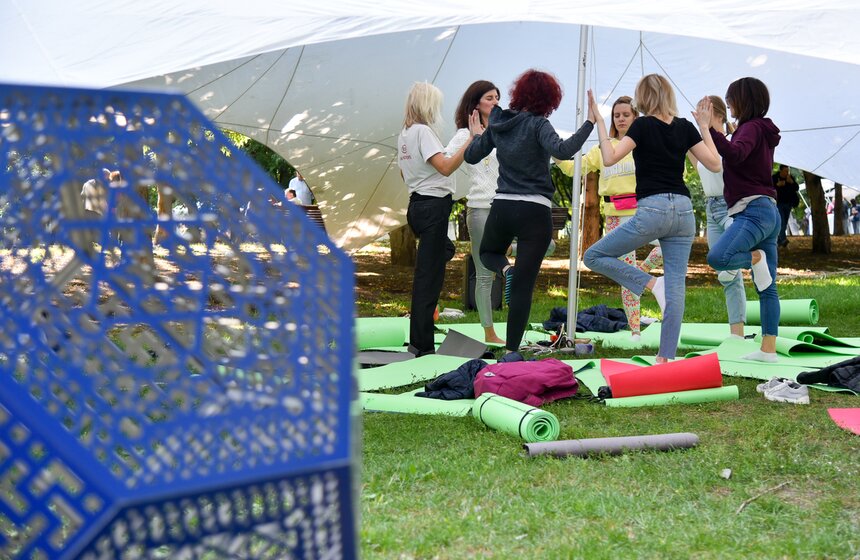 Проводились занятия по йоге