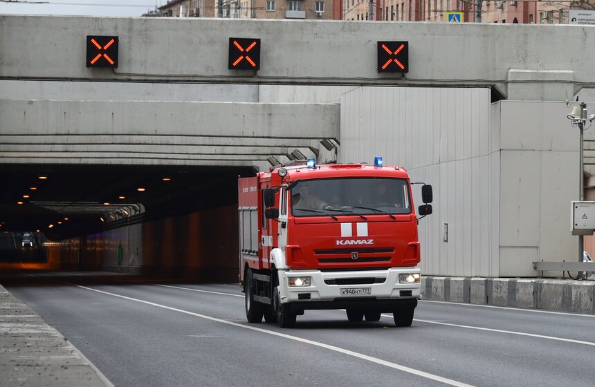 Пожар произошел в Алабяно-Балтийском тоннеле 2 фото