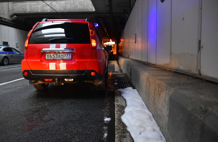 Пожар произошел в Алабяно-Балтийском тоннеле 7 фото