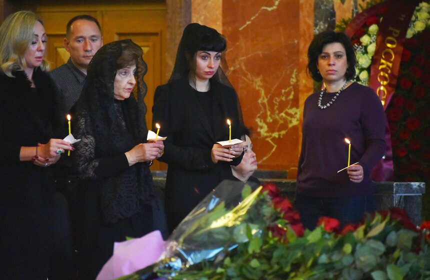 Прощание с Алексеем Леоновым на Мытищинском мемориальном кладбище 16 фото