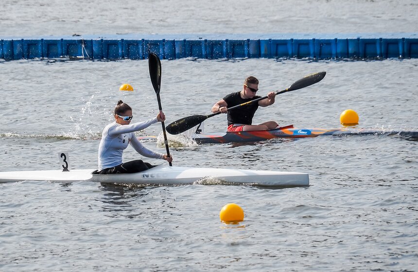 Соревнования по гребле на байдарках и каноэ прошли в Москве 14 фото