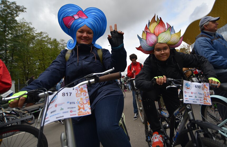 Московский осенний велофестиваль собрал 30 тысяч человек 7 фото
