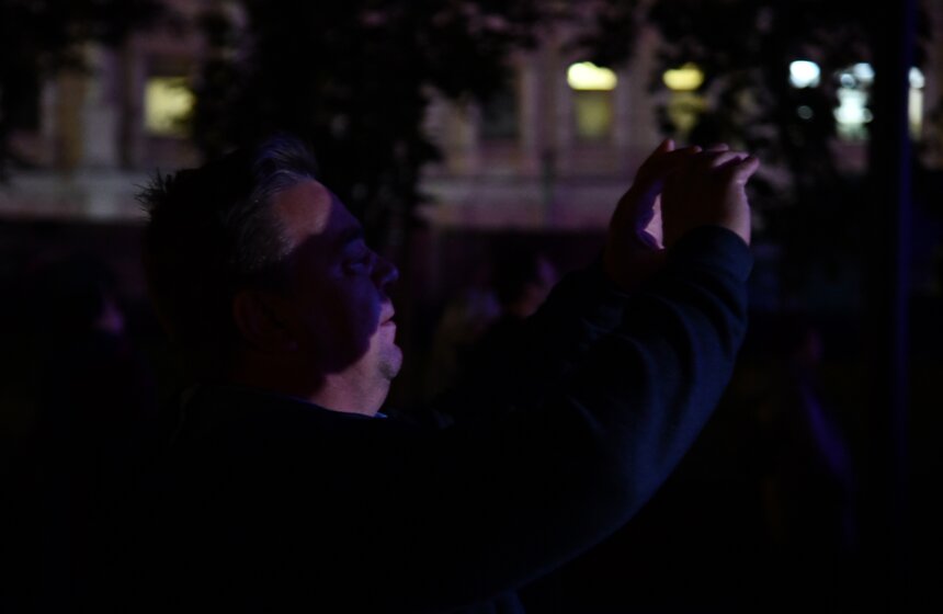 Фестиваль "Круг света" на фасаде Политехнического музея. Как это было 3 фото