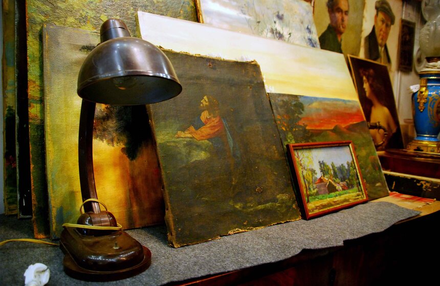 На Тишинке открылась юбилейная выставка "Блошиный рынок" 10 фото