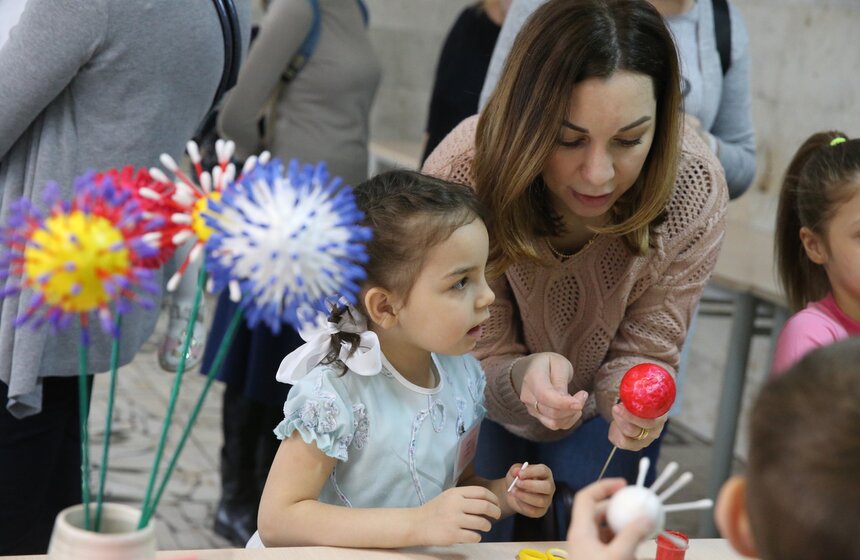 Самые маленькие воспитанники также приняли участие в мероприятии День Аиста